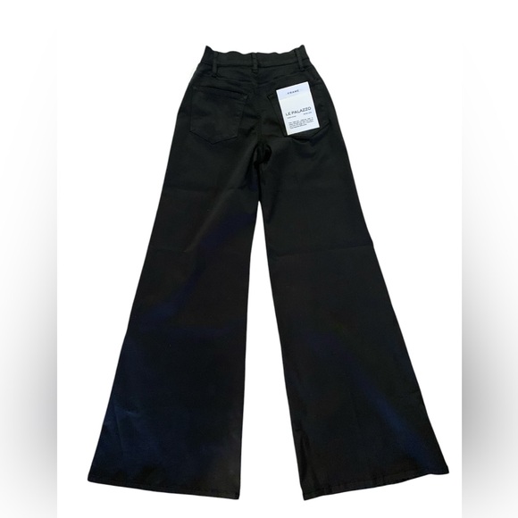 NEW FRAME le palazzo jean in noir sz 25 wide leg high rise - Picture 6 of 9